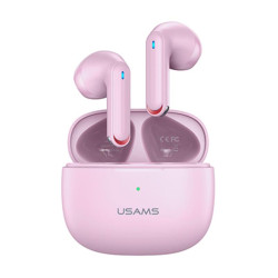 AURICULARES INALAMBRICOS BLUETOOTH SERIE BT52 CON ESTUCHE ROSA USAMS