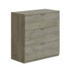 COMODA 3 CAJONES 80X77X38CM ROBLE ALASKA MOMI