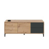 MUEBLE TV CON 2 PUERTAS 47X130X41CM GRIS ANTRACITA R NODI MOMI