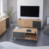 MUEBLE TV CON 2 PUERTAS 47X130X41CM GRIS ANTRACITA R NODI MOMI
