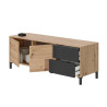 MUEBLE TV CON 2 PUERTAS 47X130X41CM GRIS ANTRACITA R NODI MOMI