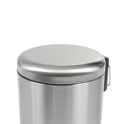 PAPELERA DE BANO INOX 5 LITROS ACABADO BRILLO BENOTTI