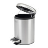 PAPELERA DE BANO INOX 5 LITROS ACABADO BRILLO BENOTTI