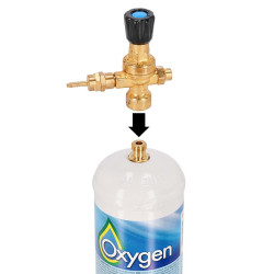 REDUCTOR DE PRESION MICRO O2 SIN MANOMETRO SET 30 OXYTURBO