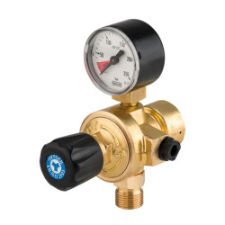 REDUCTOR DE PRESION O2 CON MANOMETRO HP M12X1 SET 200 OXYTURBO