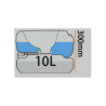 INODORO QUIMICO PORTATIL 10 LITROS SERIE 400 BENOTTI