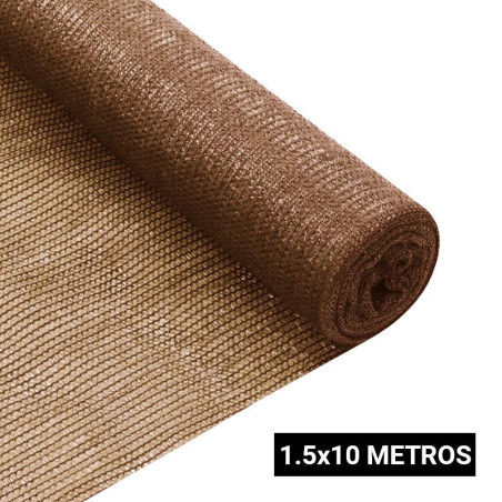 MALLA DE SOMBREO MARRON 15X10 MTS DONNA GARDEN