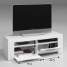 MUEBLE TV CON 2 PUERTAS 40X120X42CM BLANCO ARTIK MOMI