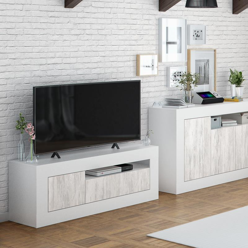 MUEBLE TV CON 2 PUERTAS 53X139X42CM BL VELHO BL ARTIK MOMI