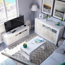 MUEBLE TV CON 2 PUERTAS 53X139X42CM BL VELHO BL ARTIK MOMI