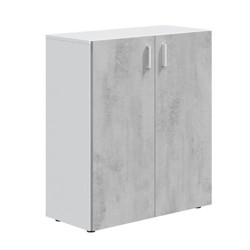 ARMARIO MULTIUSOS BAJO 92X80X37CM BL ARTIK CEMENTO MOMI