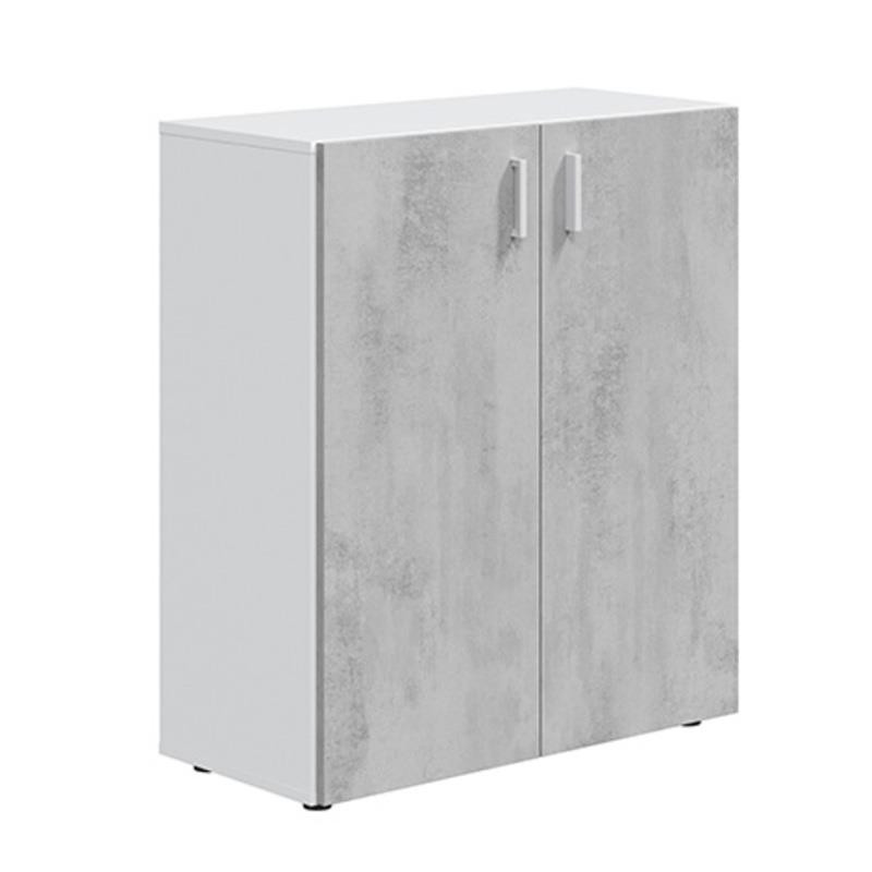 ARMARIO MULTIUSOS BAJO 92X80X37CM BL ARTIK CEMENTO MOMI