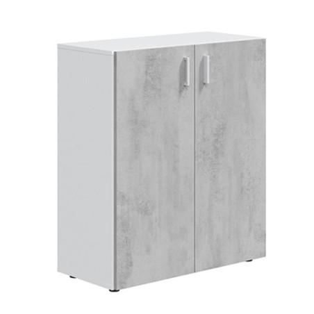 ARMARIO MULTIUSOS BAJO 92X80X37CM BL ARTIK CEMENTO MOMI
