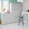 ARMARIO MULTIUSOS BAJO 92X80X37CM BL ARTIK CEMENTO MOMI