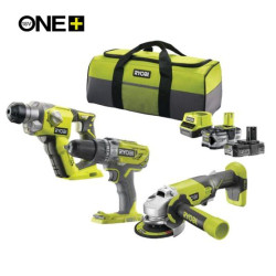 PACK TALADRORADIALMARTILLO 18V ONE RYOBI 1X 40AH 1X 20AH