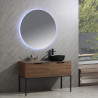 MUEBLE BANO SERIE CALENDULA GABINETE 120X48X80CM ESPEJO 100X100CM BENOTTI
