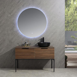 MUEBLE BANO SERIE CALENDULA GABINETE 120X48X80CM ESPEJO 100X100CM BENOTTI