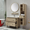 MUEBLE BANO SERIE LIRIO GABINETE 100X48X82CM ESPEJO 75X75CM BENOTTI