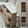 MUEBLE BANO SERIE LIRIO GABINETE 100X48X82CM ESPEJO 75X75CM BENOTTI