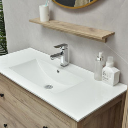 MUEBLE BANO SERIE LIRIO GABINETE 100X48X82CM ESPEJO 75X75CM BENOTTI