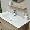 MUEBLE BANO SERIE LIRIO GABINETE 100X48X82CM ESPEJO 75X75CM BENOTTI