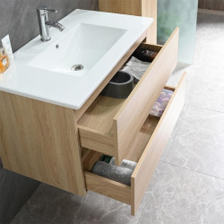 MUEBLE BANO SERIE GIRASOL GABINETE 80X46X50CM ESPEJO 80X60X2CM BENOTTI