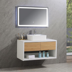 MUEBLE BANO SERIE NARCISO GABINETE 100X50X62CM ESPEJO 100X60CM BENOTTI