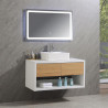 MUEBLE BANO SERIE NARCISO GABINETE 100X50X62CM ESPEJO 100X60CM BENOTTI