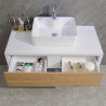 MUEBLE BANO SERIE NARCISO GABINETE 100X50X62CM ESPEJO 100X60CM BENOTTI