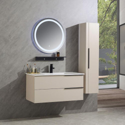 MUEBLE BANO SERIE AZUCENA GABINETE 100X46X50CM ESPEJO 70X70CM BENOTTI