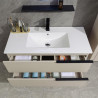 MUEBLE BANO SERIE AZUCENA GABINETE 100X46X50CM ESPEJO 70X70CM BENOTTI