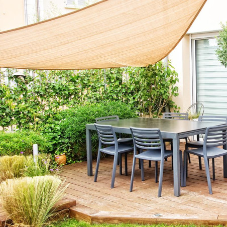 TOLDO VELA TRIANGULAR 36X36X36 MT BEIGE DONNA GARDEN