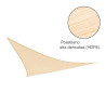 TOLDO VELA TRIANGULAR 36X36X36 MT BEIGE DONNA GARDEN