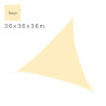 TOLDO VELA TRIANGULAR 36X36X36 MT BEIGE DONNA GARDEN