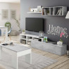 MODULO SALON TV CEMENTO BLANCO ARTIK KALI REVERSIBLE MOMI