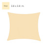 TOLDO VELA CUADRADO 36X36 MT BEIGE DONNA GARDEN