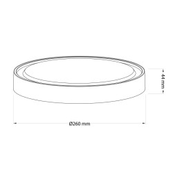 DOWNLIGHT REDONDO 15W SERIE RUBI AIRMEC