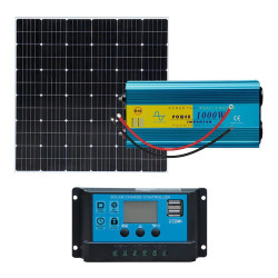 KIT SOLAR 1000W PANELCONTROLADORCONVERTIDOR AIRMEC