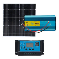 KIT SOLAR 2000W PANELCONTROLADORCONVERTIDOR AIRMEC