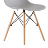 SILLA ESTILO NORDICO 48X53X82CM GRIS SERIE FINLANDIA MOMI