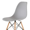 SILLA ESTILO NORDICO 48X53X82CM GRIS SERIE FINLANDIA MOMI