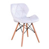 SILLA ESTILO NORDICO 46X52X75CM BLANCA SERIE FEROE MOMI