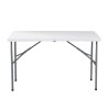 MESA DE RESINA PLEGABLE 122X61X74CM 40 CM DONNA GARDEN