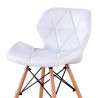 SILLA ESTILO NORDICO 46X52X75CM BLANCA SERIE FEROE MOMI