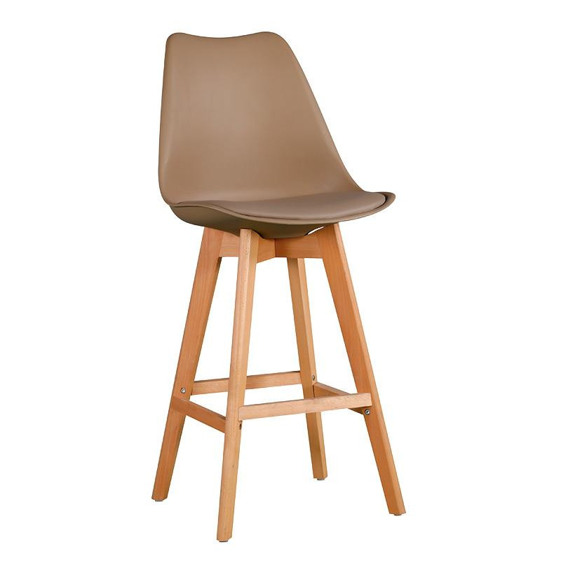 SILLA ESTILO ESCANDINAVO 46X56X107CM MARRON SERIE MUMBAI MOMI
