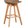 SILLA ESTILO ESCANDINAVO 46X56X107CM MARRON SERIE MUMBAI MOMI