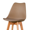 SILLA ESTILO ESCANDINAVO 46X56X107CM MARRON SERIE MUMBAI MOMI