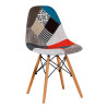 SILLA ESTILO NORDICO 45X50X79CM PATCHWORK SERIE FINLANDIA MOMI