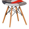 SILLA ESTILO NORDICO 45X50X79CM PATCHWORK SERIE FINLANDIA MOMI