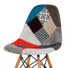 SILLA ESTILO NORDICO 45X50X79CM PATCHWORK SERIE FINLANDIA MOMI